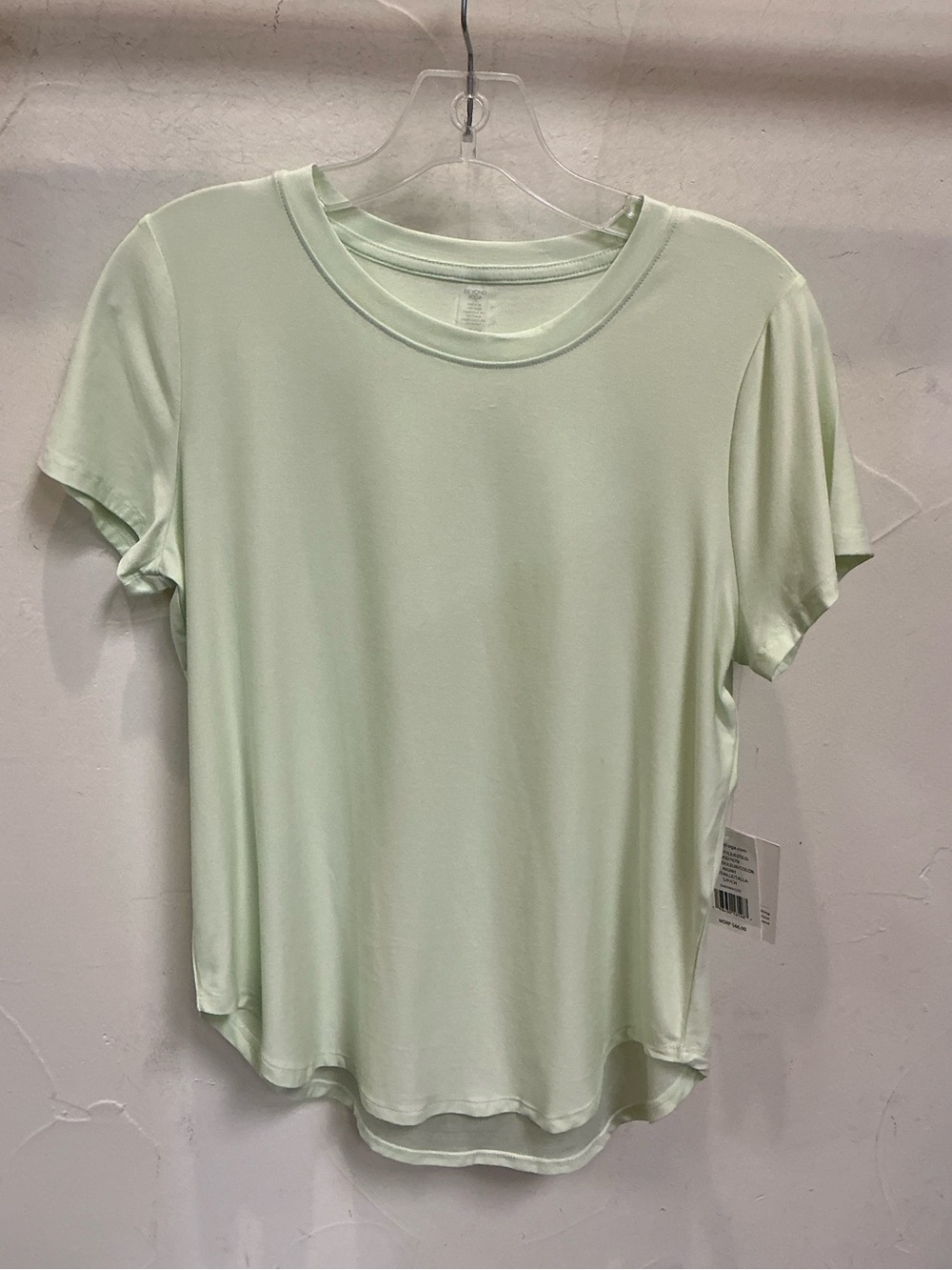 Beyond Yoga Featherweight on the Down Low Tee Airy Green Heather